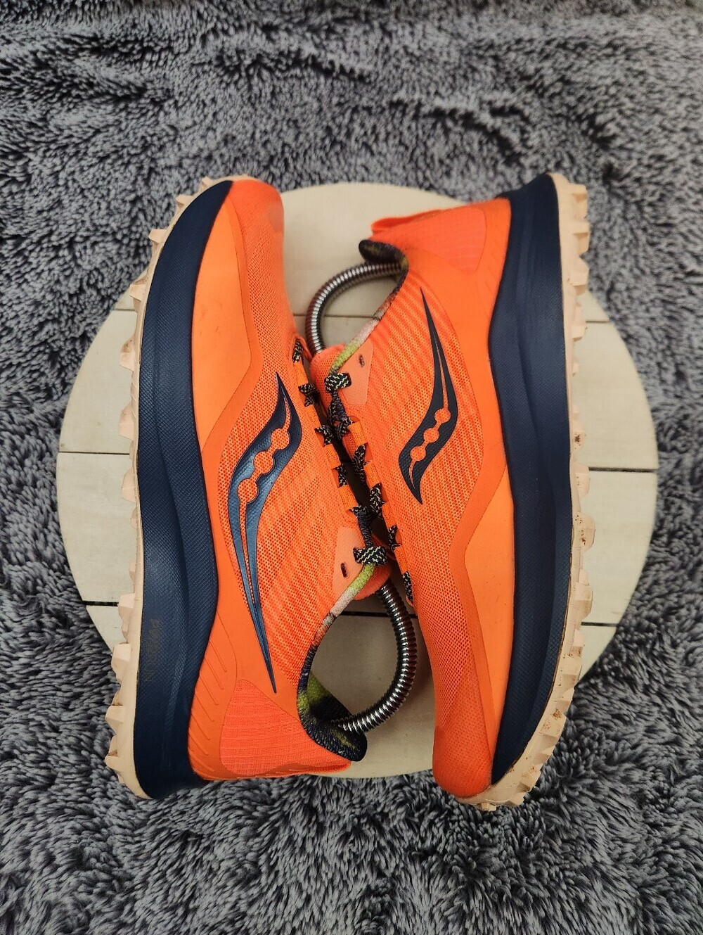 Saucony Peregrine 12 Womens Size 8 Campfire Story Orange Running Shoes - Picture 5 of 9